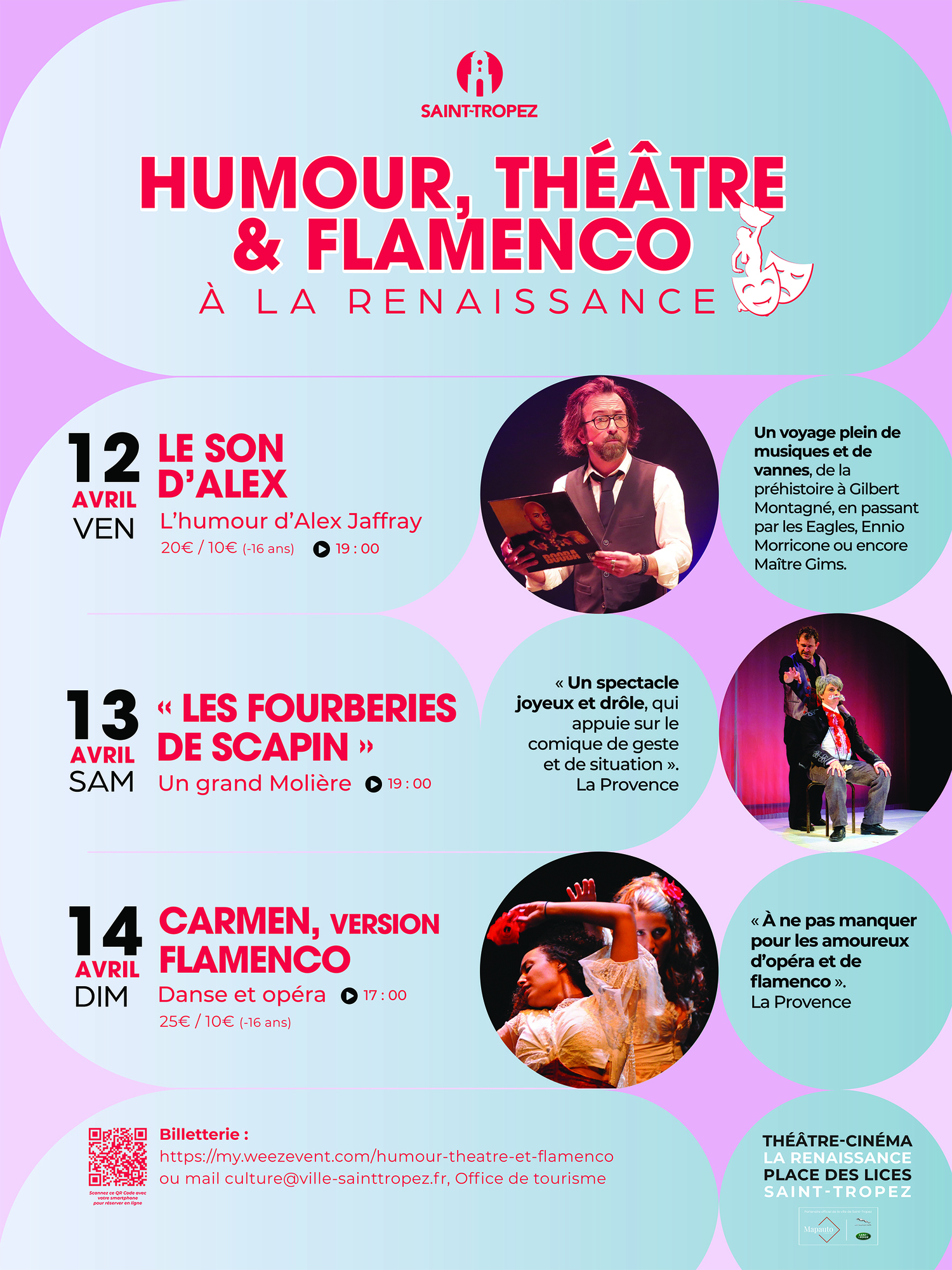 Festival Humour, Théâtre et Flamenco à la Renaissance - Le Son D'Alex