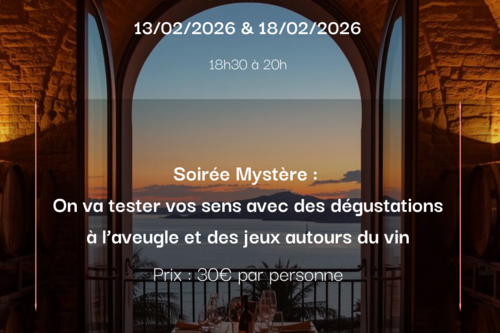 Soirée mystère dégustation à l'aveugle